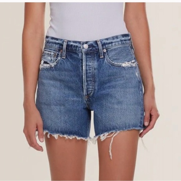 Agolde Reese Short in Precision - Picture 1 of 7